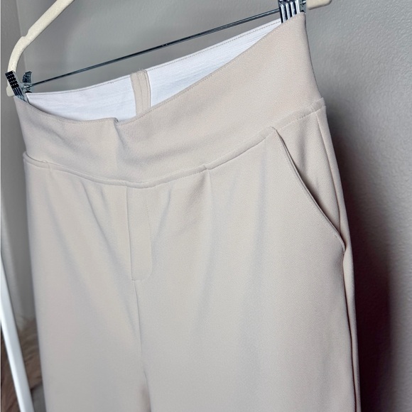 Zenana- High-Rise Wide-Leg Women’s Pants in Cream - Picture 7 of 11